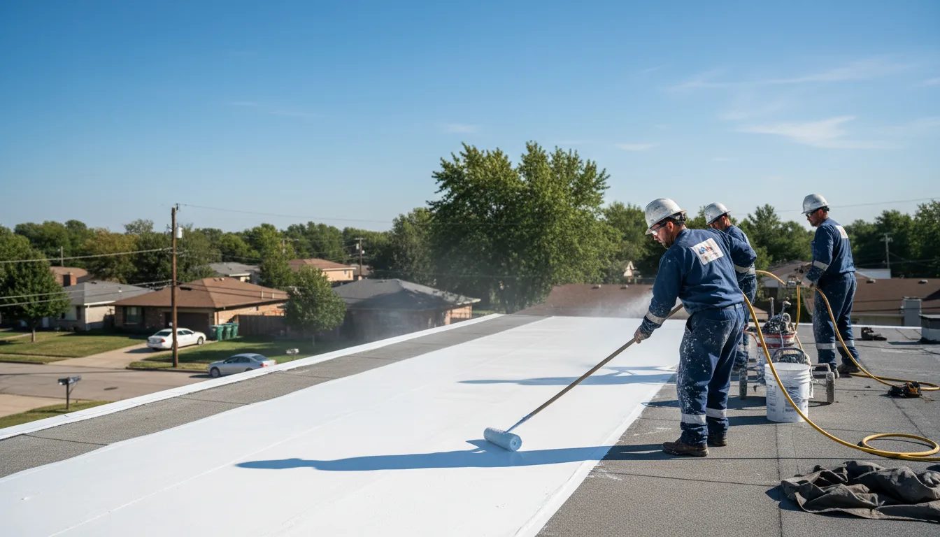 Commercial roof coating in Thida, AR near me